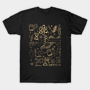 Physics Math Chemistry Biology Astronomy T-Shirt